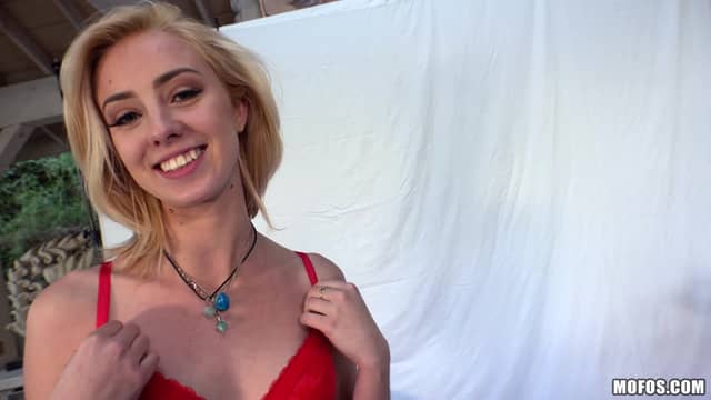Blonde Slutty Vixen Takes Huge Bell-Knobbed Dick In Her Suger Mouth