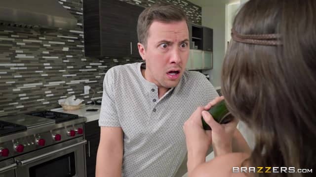 Petite Flattie Deepthroat At Brazzers Eating Her Peach