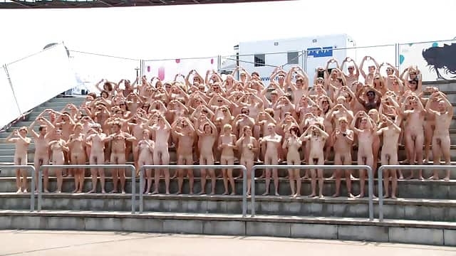Naked at festival