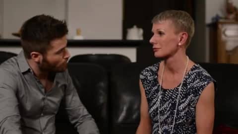 Very Short-Haired Mom Gets Her Pussy Licked By Young Stud