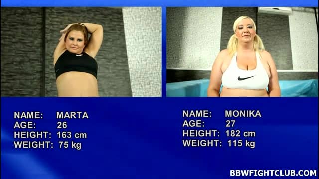 Czech BBW hardcore fight scene